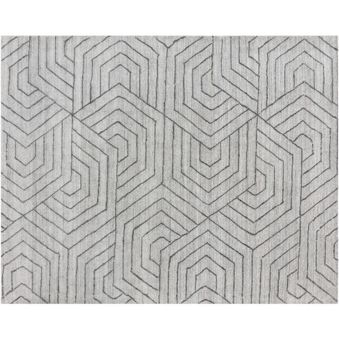 Mazey 120 X 96 inch Grey Indoor Hand-Loomed Rug, Hand-Loomed